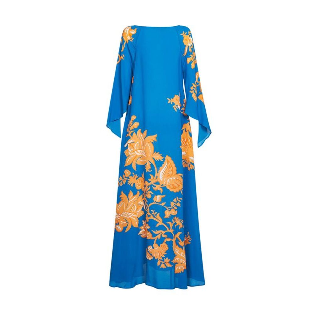 Etro Women Light Blue Printed Viscose Maxi Beach Dress - Picture 2 of 2